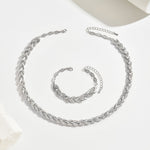 ELEGANT RHINESTONE FISH TAIL SET