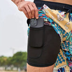 Quick-Dry Swim Shorts with Inner Compression for Men