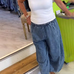 Relaxed Jeans with Elastic Waist