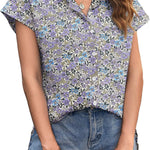 Zeagoo Women's Blouse Casual Short Sleeve Shirt (DE Only)
