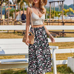 Zeagoo Skirt Women's Elegant Printed Skirt Boho Beach Skirt (DE Only)