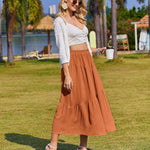 Zeagoo Long Women's Elegant Maxi Skirt with Pockets (DE Only)
