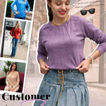 Zeagoo Women Long Sleeve Shirts Casual Pleated Tunic Blouses