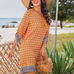 Zeagoo Summer Dresses Women's Bohemian Flower Dress (DE Only)