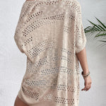 Zeagoo Short Sleeve Boho Oversized Knitted Cardigan