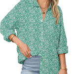 Zeagoo Linen Button Down Shirts  Long Sleeve Cotton Gauze Tops