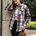 Zeagoo Women's Checked Shirt-Jacket (DE Only)