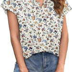 Zeagoo Women's Blouse Casual Short Sleeve Shirt (DE Only)