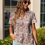 Zeagoo Short Sleeve Shirts Dressy Tops with Pleats