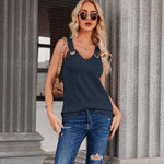 Zeagoo Women Summer Tops Cute Tank Tops V Neck 2024 Trendy Fashion Sleeveless Shirts