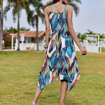 Zeagoo Women Midi Dress Bohemian Beach Cover Up Dress