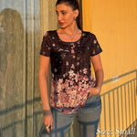 Zeagoo Women Tunic Tops Dressy Casual Short Sleeve Floral Shirts