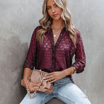 Zeagoo Long Sleeve Button Up Shirt Summer Sheer Tulle Top for Women Casual Loose Business Casual 2026 | Under