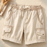 Paloma Cotton Blend Cargo Shorts
