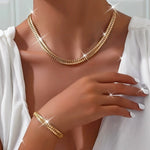 LUXURY FISH TAIL NECKLACE & BRACELET SET