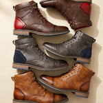 Tiberio Structured Leather Boot