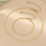 VINTAGE SNAKE CHAIN NECKLACE SET