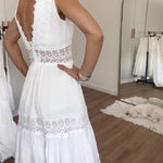 Léonie™ Elegant Lace V-Neck Dress