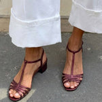 VIVIAN | Metallic Heeled Sandals