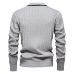 Varsity V-Neck Knit Cardigan