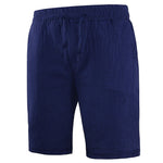 Men's Cotton Linen Shorts | Lightweight Breathable Summer Essential | Classic Solid Style