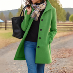 Aurora | Classic Wool Coat with Matching Scarf Gift