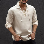 Santorini Lace Knit Polo Sweater