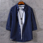Arden Stripe Three Quarter Sleeve Shirt