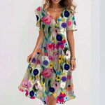 Serena Garden Grace Midi Dress | Lightweight Fabric