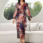 Holly Parker | Printed Wrap Midi Dress For Women
