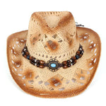 Western Vintage Denim Hollow Hat