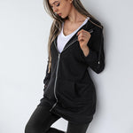 Fleece Hoodies Tunic Long Hoodie Jacket - Zeagoo (Us Only)