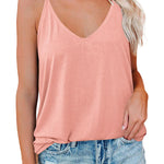V Neck Camisole Tank Top- S-XXL - Zeagoo (Us Only)
