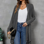 Open Front Cardigan Soft Outerwear - Zeagoo (Us Only)