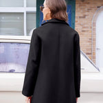 Lapel Single Breasted Wool Blend Trench Coat - Zeagoo (Us Only)