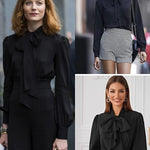 Ruffle Long Sleeve Button-Down Tunic Tops - Zeagoo (Us Only)