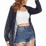 Lace Cover Up Tassel Sheer Cardigan - Zeagoo (Us Only)
