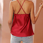 Zeagoo Women's Cowl Neck Satin Camisole