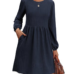 Zeagoo Women's Casual Knit Sweater Dress with Pockets