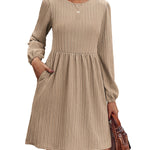Zeagoo Women's Casual Knit Sweater Dress with Pockets