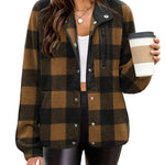 Zeagoo Women's Cozy Fleece Jacket Western Aztec Print Coat