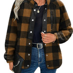 Zeagoo Women's Cozy Fleece Jacket Western Aztec Print Coat