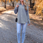 Zeagoo Long Sleeve Plaid Shirt for Women Flannel Button Down Shirts