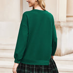 Zeagoo Women Oversized Sweatshirt Plaid Patchwork Dress