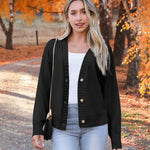 Zeagoo Women's Cropped Cardigan 2024 Fall Button Sweaters