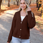 Zeagoo Women's Cropped Cardigan 2024 Fall Button Sweaters