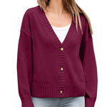 Zeagoo Women's Cropped Cardigan 2024 Fall Button Sweaters