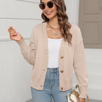 Zeagoo Women's Cropped Cardigan 2024 Fall Button Sweaters