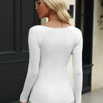Zeagoo Sweaters for Women Long Sleeve V Neck Ribbed Knit Tops