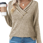Zeagoo Women's Casual Tunic Tops Long Sleeve Shirts